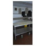 Stainless Prep Table 72 x 30 x 77"  with