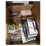 DVDs movies, books and red circle comics group