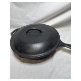 Lodge USA cast iron skillet with lid