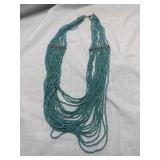Turquoise beaded necklace
