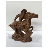 western-themed equestrian figurine (Some marks)