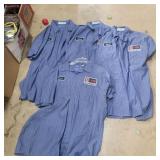 (4) 3xl button up work shirts