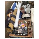 Purdue memorabilia hat, programs, vintage car