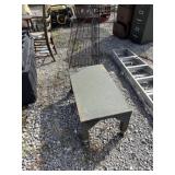 Heavy duty metal rolling table 30ï¿½ x 16 1/2ï¿½ x