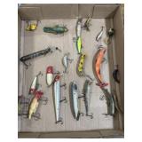 mixed vintage crankbaits and topwater fishing