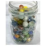Ball Mason jar of marbles