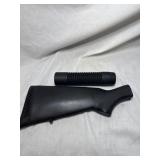 Mossberg 500 shotgun black butt stock & pump grip