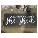 She Shed wall art 30x13