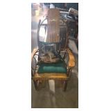 Amish Rustic Bentwood Hickory Rocking Chair With