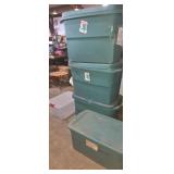 5 large totes with lids