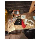 Box of assorted goodies. Digital.frame, Shriner