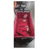 Red foldable wagon