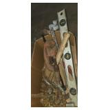 Pipe cutter, hand saw , level, small sledge and