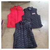 3 ladies vests sz xlg