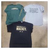 3 Purdue shirts med, large and xlg