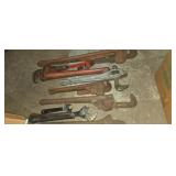 Adjustable and pipe wrench assortment,  ridgid