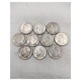 10 1950s and 60s dimes