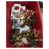 Christmas decorations and ornaments assorted