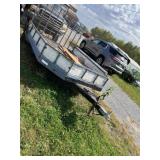 10ï¿½ x 7ï¿½ open bed, utility trailer with wire mesh