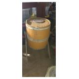 Wooden Barrel Butter Churn