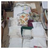 Assorted tablecloths and runners