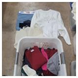 Assorted sweater, bags, t-shirt for craft
