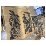 36" x 66" woven grass mats or wall hangings of