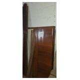 Wooden Full size head and foot board with rails