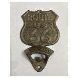 Cast iron Rt 66 bottle opener