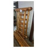 Hand maid post style pine wooden bed frame queen