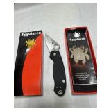 Spyderco lock blade pocket knife