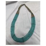 Turquoise beaded necklace