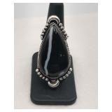 German silver Sulenni Hakik stone size 9