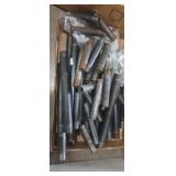 Assorted black pipe ripples 3in- 12in ï¿½ and ï¿½in