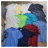 12 sz lg polo shirts various brands