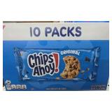 2 boxes of 10 packs of chips ahoy cookies (older