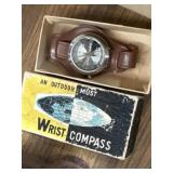 vintage "wrist compass" with original box