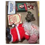 Christmas ornaments & vintage battery-operated