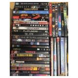 DVD movies action, thriller, and horror titles
