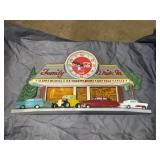 vintage Coca-Cola Family Drive-In Diner Wall