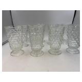 10 Fostoria iced tea glasses.