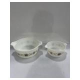 2 Pyrex "Town & Country" Round Casserole Dishï¿½s