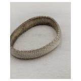 Meshed silver bracelet marked 925 1.000oz