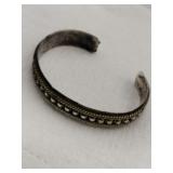 Twotone Navajo  silver /12K GF cuff bracelet