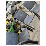 Set of six patio chairs