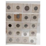 Sheet of Italy foreign coins