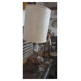 Mcm Amber Glass Globe Table Lamp,styke of