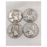 1936,1940,&1941 silver quarters