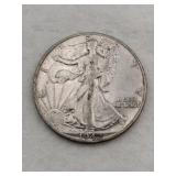 1942 walking liberty half dollar