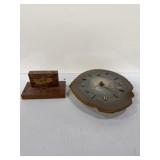 handmade natural agate stone freestand clock
